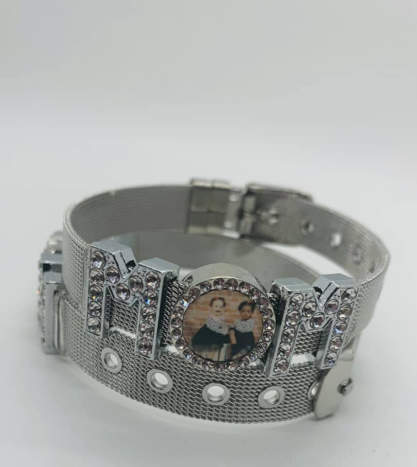 PERSONALIZED MOM PHOTO BRACELET