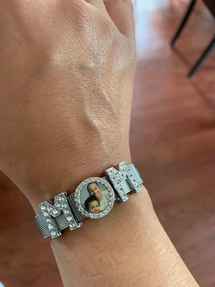 PERSONALIZED MOM PHOTO BRACELET